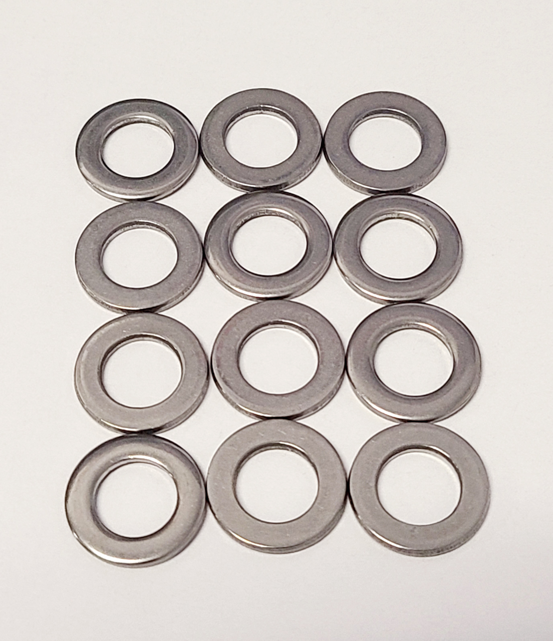 Wheel Nut Washers: 8mm - Small OD (12-Pack) - STAINLESS STEEL