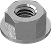 6mm "Flanged" Nut (NOT nylock)