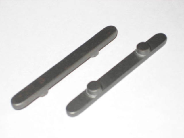 2-Peg Axle Key: 60x6x3 (6mm Ø, 30mm spacing)