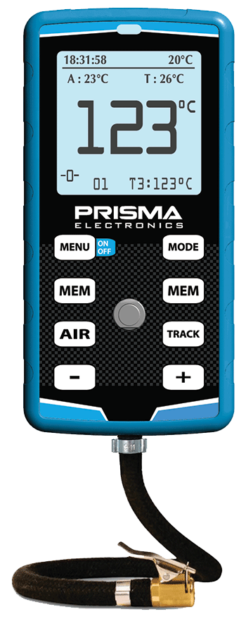 Prisma HiPreMa 4 Digital Tire Gauge , Lap Timer, w/ Infrared Temp