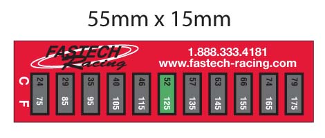 Fastech Quick Temp Strips (5-Pack) - For water cooled engines only