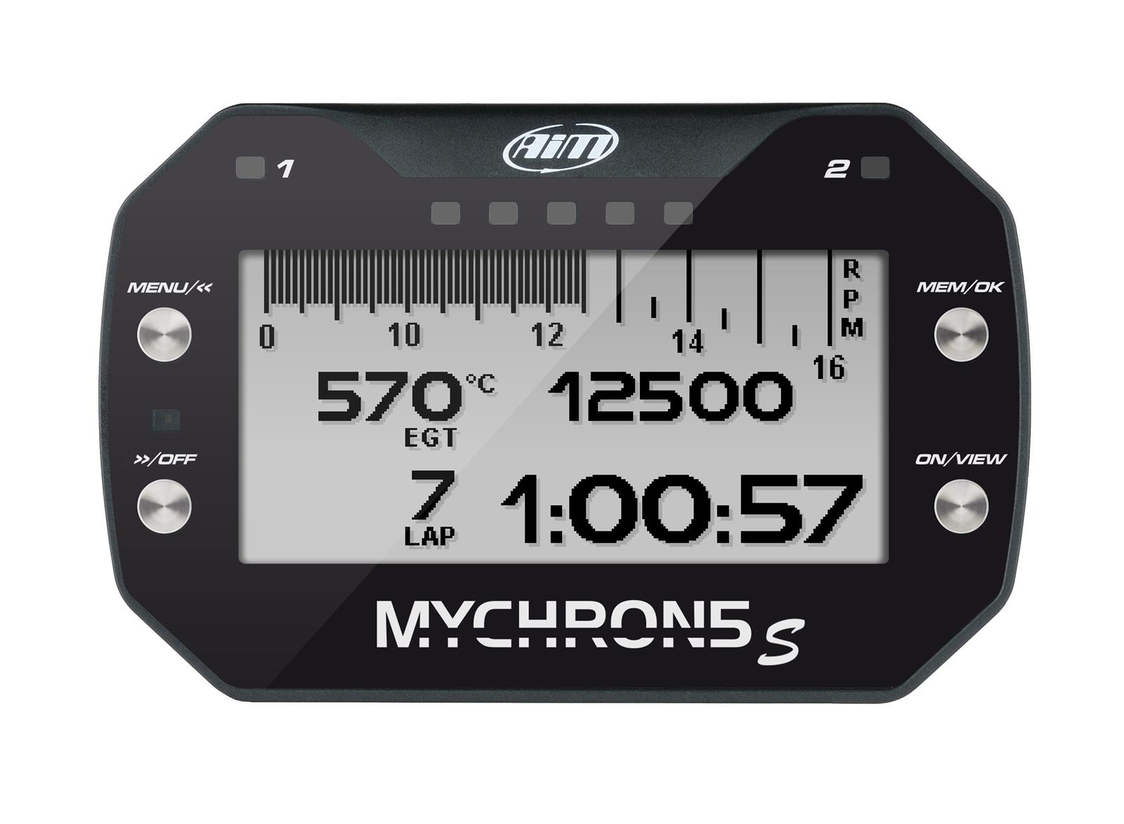 MyChron5 "S" 1T Kart Gauge with GPS (1-Temp) - IN STOCK!!!