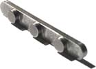 Pegged Axle Key: 60x8x3 (7.5mm Ø, 34mm spacing) - TITANIUM