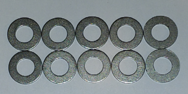 Titanium Washers: 8mm - Standard OD (10-Pack)