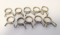 Fuel Line Clamps, Double Wire - 8mm ID (10-Pack)