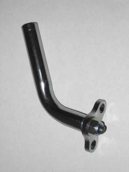 FTP Bent HALF Seat Strut ONLY (for Round "Adjustable" Seat Struts) - STEEL (Chrome Plated)