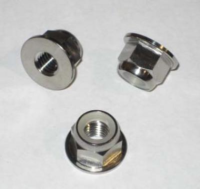 Titanium Flanged Nylock: 8x1.25mm (Sold Individually)