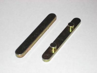 2-Peg Axle Key: 60x8x3 (6mm Ø, 30mm spacing)