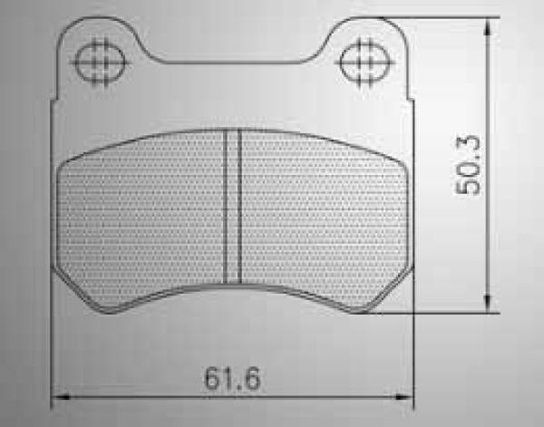 Parolin Brake Pads (Energy, Kart Republic, etc.)(1-Pair) - REAR - 13mm Goldspeed