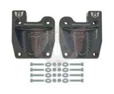 Wildkart Aluminum Heel Cups and Pedal Relocator (1 Pair) - BLACK