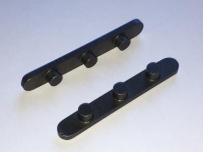 3-Peg Axle Key: 60x8x3 (6mm Ø, 34mm spacing)