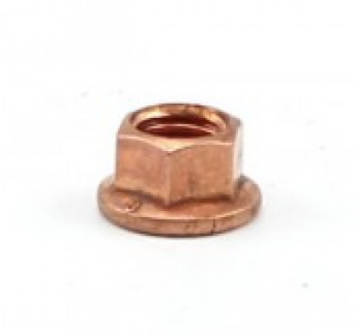 Copper Flanged 8mm Wheel Nut (NON-LOCKING)