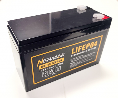 LIFEP04 Lithium Lightweight TAG Battery (12V-10Ah) - 2.5lbs