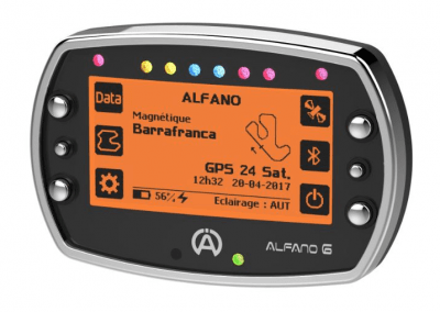 Alfano 6 Lap Timer Gauge w/ GPS (1-Temp)