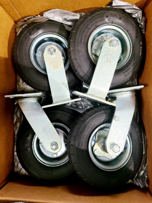 Streeter Caster Wheel Set - 8" Pnuematic (Set of 4) - INCLUDES SHIPPING
