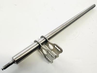 ART / Birel 1-piece Standard Steering Shaft - L490mm (Full size) - TITANIUM